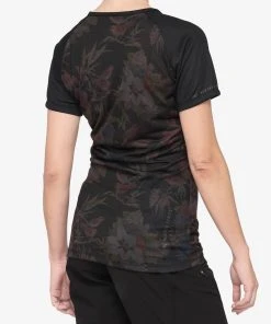100 Percent 100% Airmatic Womens Jersey - Black Floral