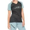 100 Percent 100% Airmatic Womens Jersey - Seafoam Checkers