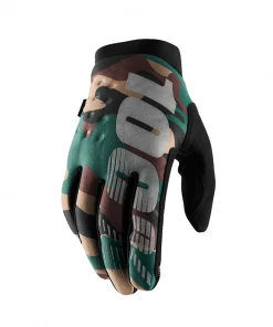 bikes.com.au Sale 16 100 Percent 100% Brisker Youth Gloves - Camo / Black