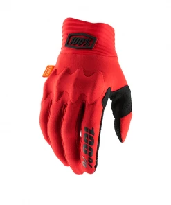 100 Percent CLOTHING 100% Cognito D30 Gloves - Red / Black