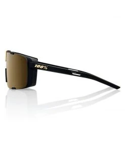 100 Percent 100% Eastcraft Sunglasses - Soft Tact Black - Soft Gold Mirror Lens