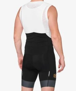 100 Percent 100% Exceeda Bib - Black CLOTHING