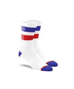 100 Percent 100% Flow Performance Socks - White CLOTHING