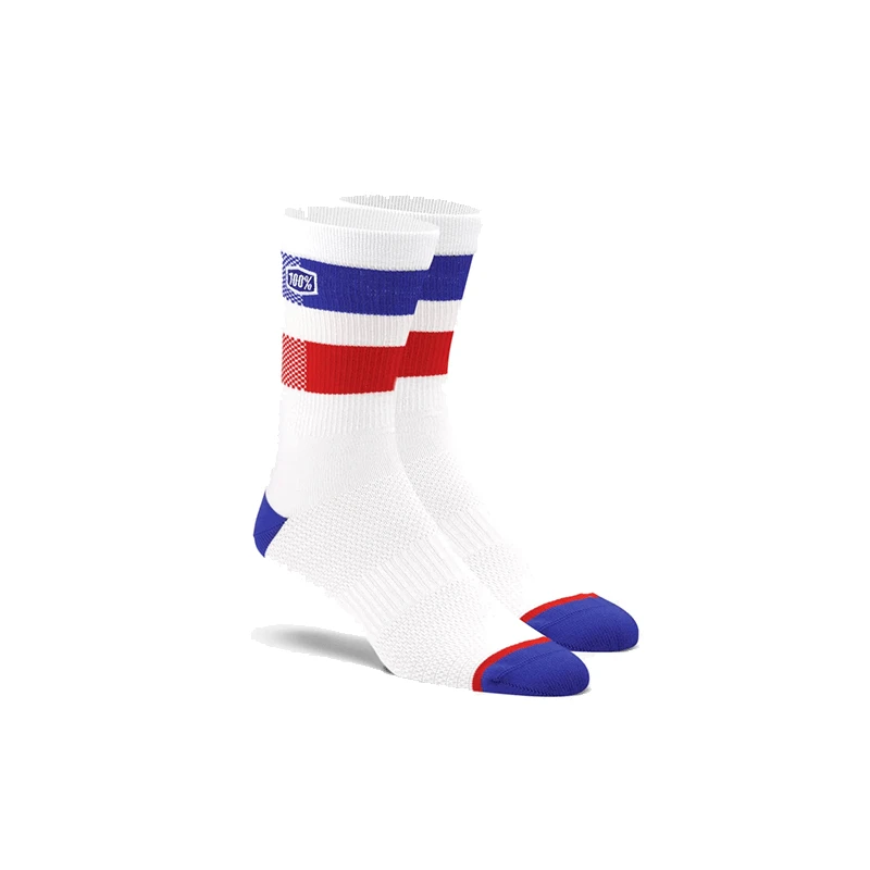 100 Percent 100% Flow Performance Socks - White CLOTHING 100 Percent 100% Flow Performance Socks - White CLOTHING
