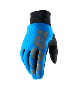 100 Percent 100% Hydromatic Brisker Gloves - Blue CLOTHING