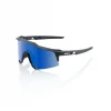 100 Percent 100% Speedcraft Sunglasses - Matte Black - HiPER Blue Multilayer Mirror Lens
