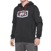 100 Percent 100% Syndicate Zip Sweatshirt - Black Heather CLOTHING
