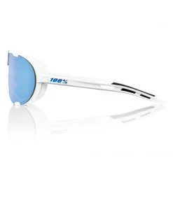 100 Percent CLOTHING 100% Westcraft Sunglasses - Soft Tact White - HiPER Blue Multilayer Mirror Lens