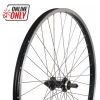 Generic 26" MTB Alloy Screw-on Rear Wheel - Black Rim - Silver Spokes PARTS