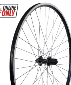 Generic PARTS 27.5" MTB Alloy 8 Speed Rear Wheel - Black Rim - Silver Spokes