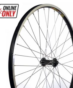Generic 27.5" MTB Alloy Front Wheel - Black Rim - Silver Spokes