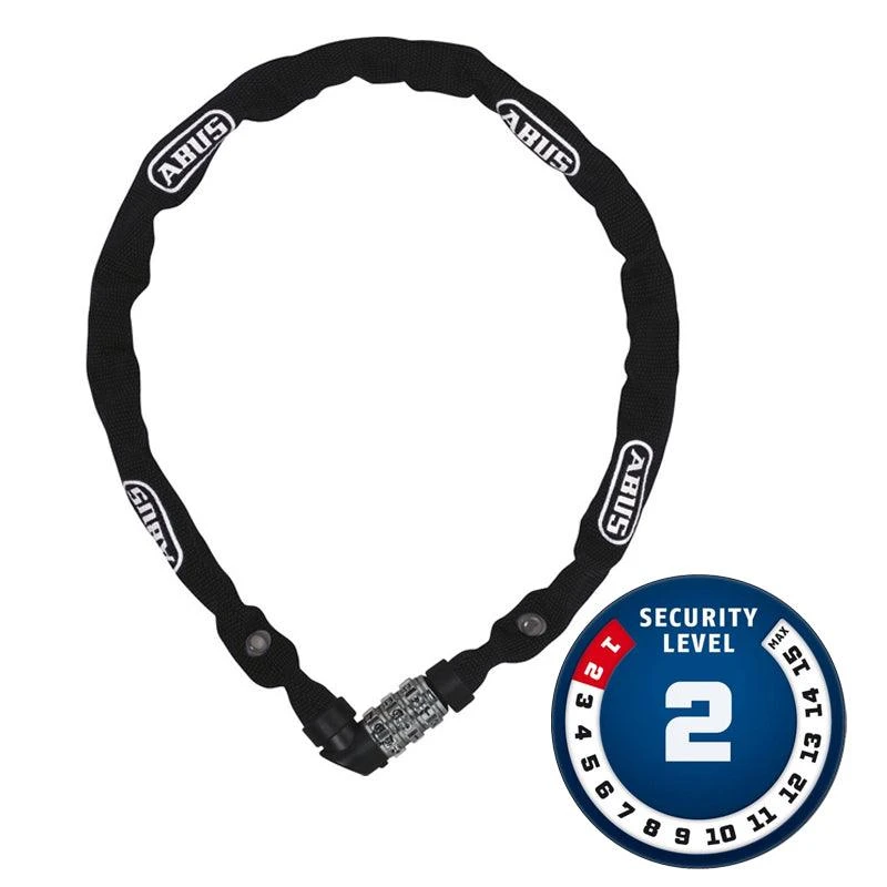 Abus Web 1200 110cm Combo Chain Lock ACCESSORIES Abus Web 1200 110cm Combo Chain Lock ACCESSORIES