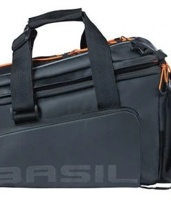 Basil Miles Tarpaulin Trunkbag XL Pro 9-36L - Black / Orange