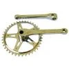 Generic PARTS Cotterpin Single Speed Crank Set - 3/32"x40T X 165mm