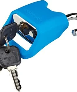 Hiplok Lite Key Chain Lock - Black / Cyan