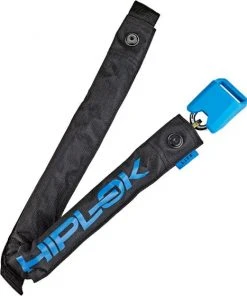 Hiplok Lite Key Chain Lock - Black / Cyan