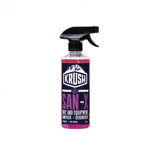 KRUSH SAN-X Bike And Equipment Sanatiser 500ml MAINTENANCE 3 KRUSH SAN-X Bike And Equipment Sanatiser 500ml MAINTENANCE