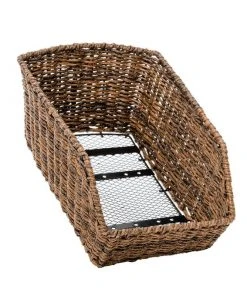 ACCESSORIES Lekker The Dutch Rear Wicker Basket - Dark Brown
