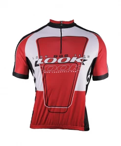LOOK Short Sleeve Jersey – White / Red CLOTHING
