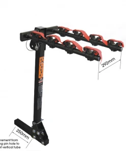 Pacific Tilt Square 4 Bike Rack - 50mm - Hitch Mount ACCESSORIES