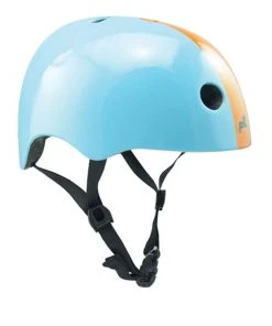 PIT Urban Helmet – Gloss Sky Blue / Gloss Orange Helmets