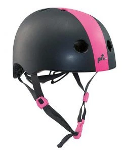 PIT Urban Helmet – Matt Black / Matt Pink