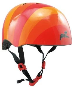 PIT Urban Helmet – Orange Stripes Helmets