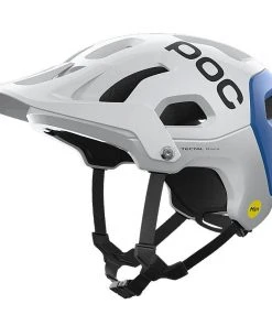 POC Tectal Race MIPS Helmet - Hydrogen White / Opal Blue Helmets