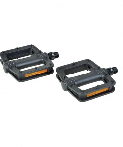 Generic PARTS Rex Plastic 9/16" One-Piece MTB Pedals W/ Moulded Pins - Black