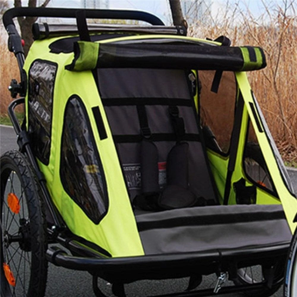 Satori Santaza Kids Bike Trailer - 2 IN 1 TRAILER/WALKER - Neon Satori Santaza Kids Bike Trailer - 2 IN 1 TRAILER/WALKER - Neon