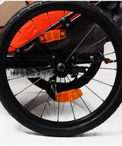 Satori Santaza Kids Bike Trailer - 2 IN 1 TRAILER/WALKER - Orange 7 Satori Santaza Kids Bike Trailer - 2 IN 1 TRAILER/WALKER - Orange