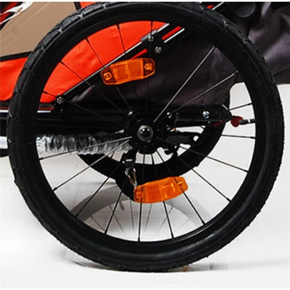 Satori Santaza Kids Bike Trailer - 2 IN 1 TRAILER/WALKER - Orange Satori Santaza Kids Bike Trailer - 2 IN 1 TRAILER/WALKER - Orange