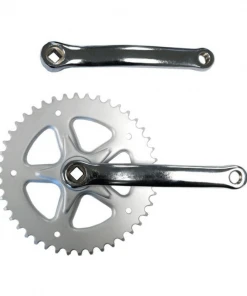 Generic PARTS Single Speed Crank Set, 3/32 X44T X 170mm L & R - Silver