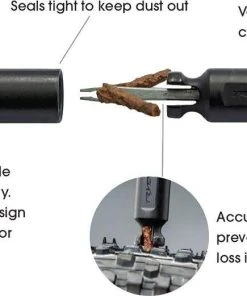 Generic ACCESSORIES Slug Plug Tubeless Puncture Repair Kit (2 Sizes X 5 Slugs)
