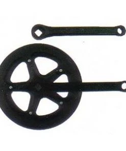 Generic Steel Single Speed Crank Set - 3/32"x40T X 170mm PARTS